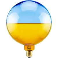 Segula LED-globus Illusion, E27 G190 blå/amber 6W 1900K dimbar