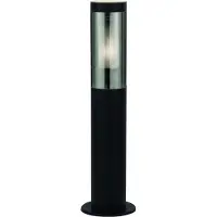 Searchlight Sokkellampe, IP44, svart, høyde 45 cm, metall