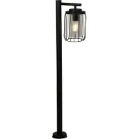 Searchlight Veilampe med siv, IP44, svart, høyde 100 cm, metall