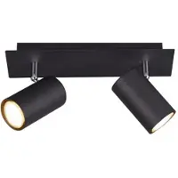 TRIO Taklampe Spot utenpåliggende svart MARLEY 802400232