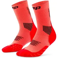Cep Core Run Socks Mid Cut 5.0, Løpestrømper, Dame, Neon Coral