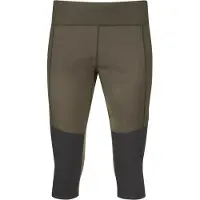 Bergans Fløyen ¾ Outdoor Tights Women Dark Green Mud/Dark Shadow Grey L