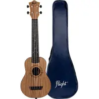 Flight TUSL-50 Travel Long Neck Soprano Ukulele Walnut