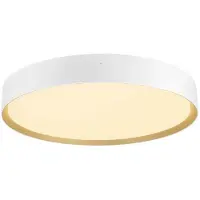 SLV LED-taklampe Decona, Ø 42 cm, hvit/gullfarget, metall