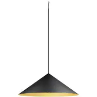 SLV Magico hengelampe, Ø 55 cm, svart/gullfarget, metall