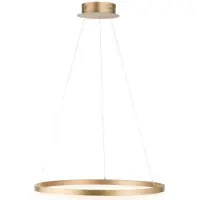 Paul Neuhaus LED-hengelampe Titus, Ø 60 cm, messing, dimbar
