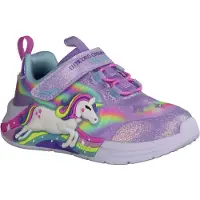 SKECHERS Sko m. Lys - Unicorn Chaser - Lavender/Multi - - 25 - Blinkende sko