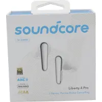 Anker Soundcore Liberty 4 Pro - True wireless-hodetelefoner med mikrofon - i øret - Bluetooth - aktiv støydemping - hvit