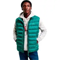 Gant for man. 7006299 Lightweight down waistcoat green (XL), Casual, Recycled Polister, Sustainable