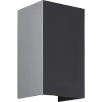 Brilliant LED utendørs vegglampe Hilly, høyde 13,6 cm, mørkegrå, metall