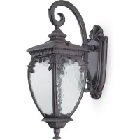 Maytoni Fleur utendørs vegglampe, bronse