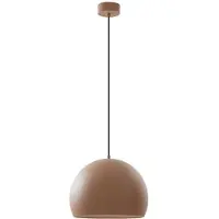 LUCANDE LED-pendel Lythara, brun, Ø 50 cm, aluminium
