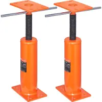 Vevor 2 stk. justerbar gulvjekk, stolpehus, gulvutjevnende løfteanordning, 30,5 cm–40,6 cm høyde