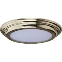 ELSTEAD LED-taklampe Welland IP44, polert messing