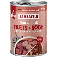 Sanabelle Kjøtt i saus 6 x 380 g - Oksekjøtt og kalkun