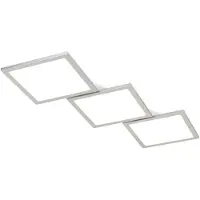 LUCANDE LED-taklampe Ilira, 3 lyskilder, sølv, CCT, dimbar
