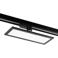 Arcchio Hairis LED-panel, 30 cm, svart, 4000 K