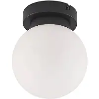 LINDBY Tavino taklampe, kuleformet skjerm, svart