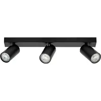 Ledvance Octagon-spotlight, dimbar, 3 lyskilder, svart