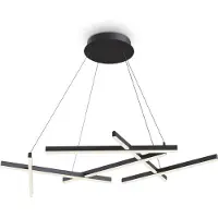 Maytoni Line LED-hengelampe 3 000 K svart
