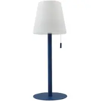 LINDBY oppladbar LED-lampe Azalea blå aluminium CCT høydejusterbar