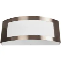 LINDBY utendørs vegglampe Raja, 25 cm bred, stål, IP44, E27