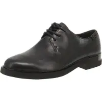 Camper for woman. K200685-001 Leather shoes Black magnet (41), Flat, Laces, Casual