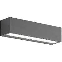 LUCANDE LED-vegglampe Lengo, 25 cm, antrasitt, nedadrettet lys, 3000 K
