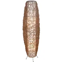 LINDBY gulvlampe Nias, høyde 111 cm, rotting, tekstil