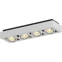 Arcchio downlight Ronka, 65 cm, 4 lyskilder, hvit, GU10