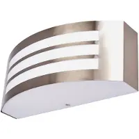 LINDBY utendørs vegglampe Raja, 25 cm bred, stripe, IP44, E27