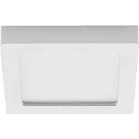 PRIOS LED-taklampe Alette, hvit, 22,7 cm, 18W, dimbar