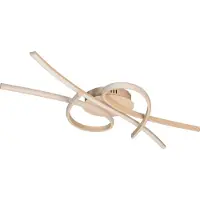Fischer Leuchten LED-taklampe Biba, sandfarget, lengde 100 cm, metall, CCT