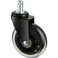 Vevor kontorstolhjul, sett med 5, 7,6 cm hjuler for erstatning av tregulv og tepper, kraftige spillbordhjul til datamaskiner med 59,0 kg lastekapasitet, universell passform for de fleste stoler