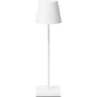 Sigor Nuindie LED oppladbar bordlampe, USB-C, hvit, IP54, dimbar