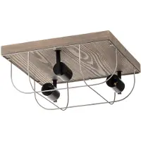 Britop Taklampe Neptuna, grå/svart, 34 x 34 cm, 3 lyskilder