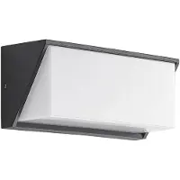 LINDBY utendørs LED-vegglampe Malim, 25 cm, antrasitt, IP65