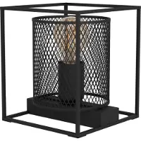Eglo Bordlampe Catterick, svart, en burskjerm
