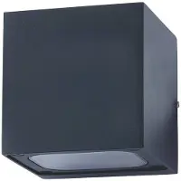 LUCANDE utendørs LED-vegglampe Merjem, 10 cm, opp/ned, IP54