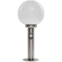 LINDBY sokkellampe Vedran, 45 cm, stål, sensor