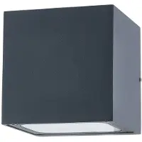 LUCANDE utendørs LED-vegglampe Merjem, 12 cm, opp/ned, IP54