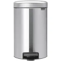 Brabantia newIcon - Søppelbøtte - flipp-lokk - 12 L - fotpedal - mattstål