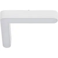 LINDBY LED-stripe 48 V Lumaro,hvit,L-form,plast,dimbar