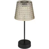 Globo Solcellebordlampe 36634-2S, sett med 2 svart/røyk
