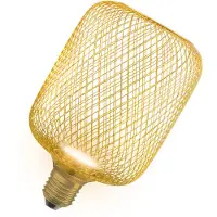 Osram Decor LED Flat Square E27 3,5W gull 2,700K metall