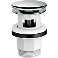 Hansgrohe Push-open bundventil kunststof krom