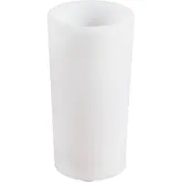 LINDBY LED oppladbar blomstervase Florista, RGB, IP54, Ø 12cm, hvit