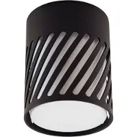 LINDBY utendørs taklampe Lurinda, 10,5 cm, svart, aluminium,