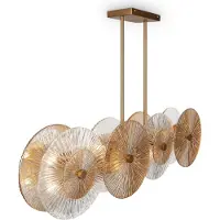 Maytoni hengelampe Aster, glass, lengde 101 cm, 8 x E14