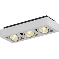 Arcchio downlight Ronka, 50 cm, 3 lyskilder, hvit, GU10